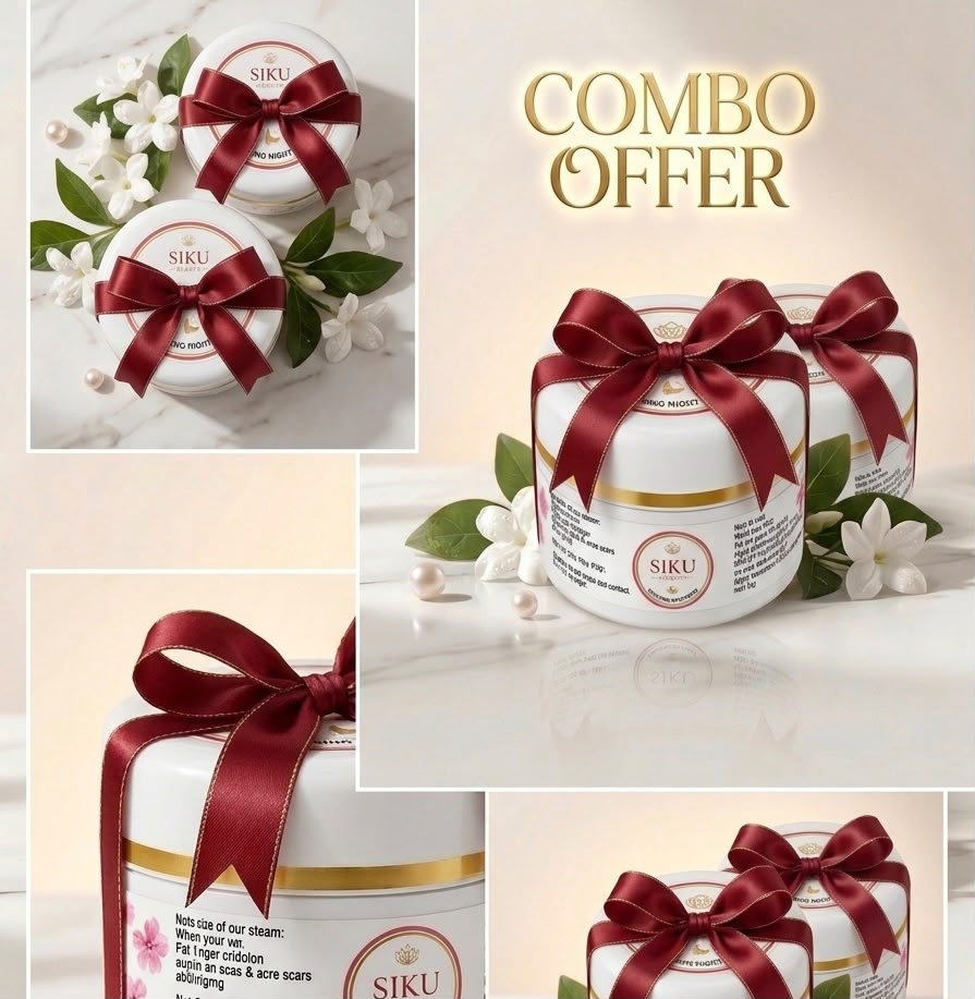Siku Beauty Whitening Night Cream Special Combo (25g+25g)